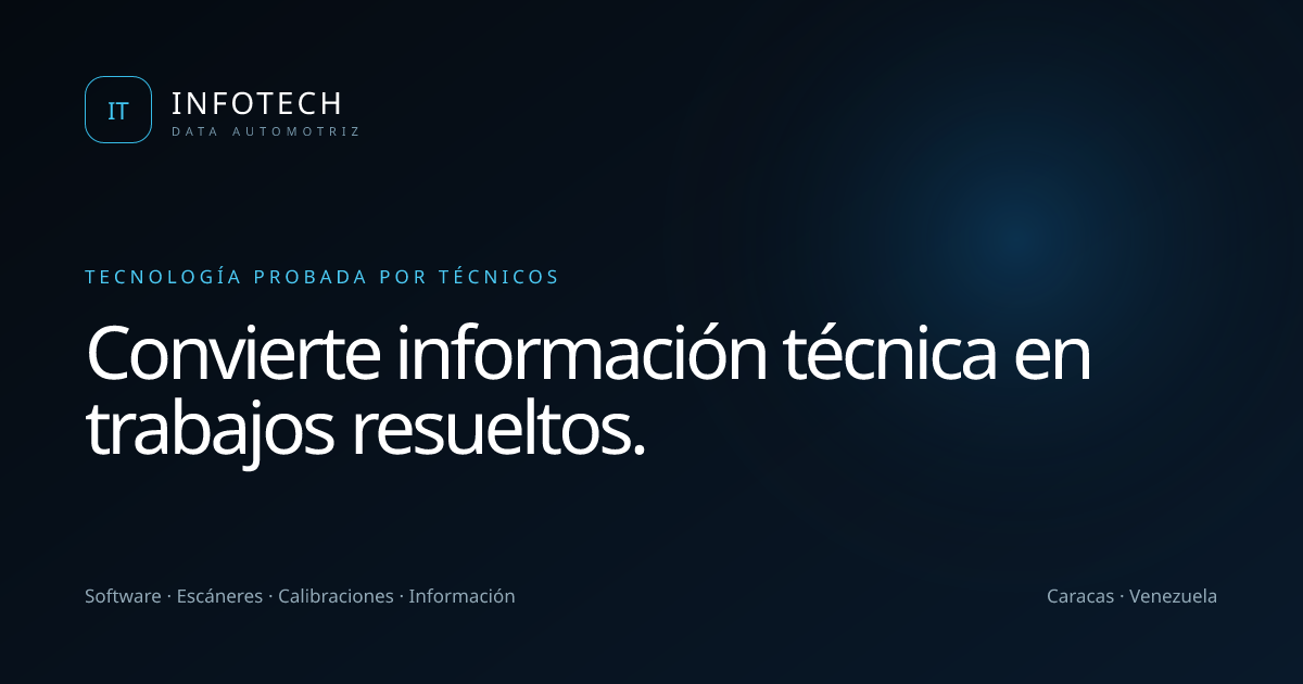 Presentación oficial de Infotech Automotriz: tecnología para técnicos